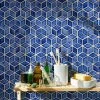 Top 10 ⭐ Merola Tile Hudson Rhombus Sapphire 10-1/4" X 11-3/4" Porcelain Mosaic Tile - Case (10 Tiles) - Case (10 Tiles) 😀