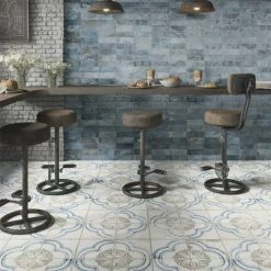 Cheapest 🧨 Merola Tile Kings Root Blossom 17.75x17.75-inch Ceramic Floor And Wall Tile - CASE 🌟