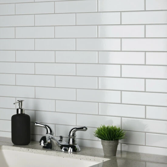 Flash Sale π Merola Tile Metro Soho Subway Glossy White 1.75" X 7.75" Porcelain Floor And Wall Tile π₯°