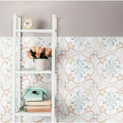 Cheap 🌟 Merola Tile Saint Germain Chaud Deco Jules 5-3/4" X 5-3/4" Porcelain Floor And Wall Tile - Case (44 Tiles) 👏