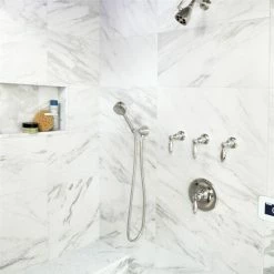 New π Merola Tile Eterno Carrara 12.86" X 25.63" Porcelain Floor And Wall Tile β