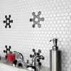 Best reviews of ✨ Merola Tile Metro Hex Glossy White With Black Snowflake 10-1/4" X 11-7/8" Porcelain Mosaic Tile ❤️