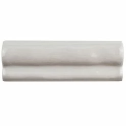 New βοΈ Merola Tile Antic Gris Oscuro Craquelle 2" X 6" Ceramic Moldura Wall Trim Tile - (1 Tile) π