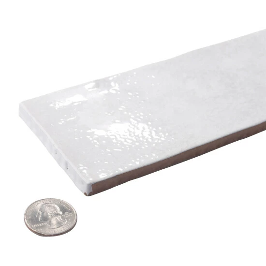 New π Merola Tile Biarritz White 3" X 11-7/8" Ceramic Wall Tile - Case (22 Tiles) π€© 3 New π Merola Tile Biarritz White 3" X 11-7/8" Ceramic Wall Tile - Case (22 Tiles) π€© - Image 3