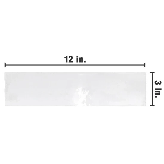 New π Merola Tile Biarritz White 3" X 11-7/8" Ceramic Wall Tile - Case (22 Tiles) π€© 5 New π Merola Tile Biarritz White 3" X 11-7/8" Ceramic Wall Tile - Case (22 Tiles) π€© - Image 5