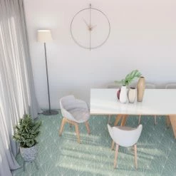 Best deal 🎉 Merola Tile Aster Hex Verde Encaustic 8.63" X 9.86" Porcelain Floor And Wall Tile 😀