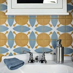 Discount 🎉 Merola Tile Revival Leaf Encaustic 7.75" X 7.75" Ceramic Floor And Wall Tile 🔥