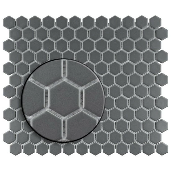 Cheapest π Merola Tile 10.25 X 11.75-Inch Renova Hex Matte Grey Porcelain Mosaic Floor And Wall Tile π€© - Image 3