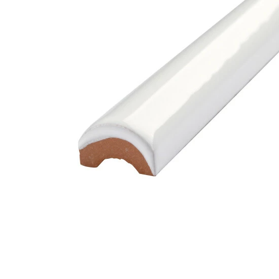 Best reviews of β Merola Tile Santorini Blanco .86" X 7.86" Torello Ceramic Wall Trim Tile - (1 Tile) π - Image 4