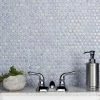 Best reviews of 🎁 Merola Tile Hudson Penny Round Frost Blue 12" X 12.63" Porcelain Mosaic Tile 🌟