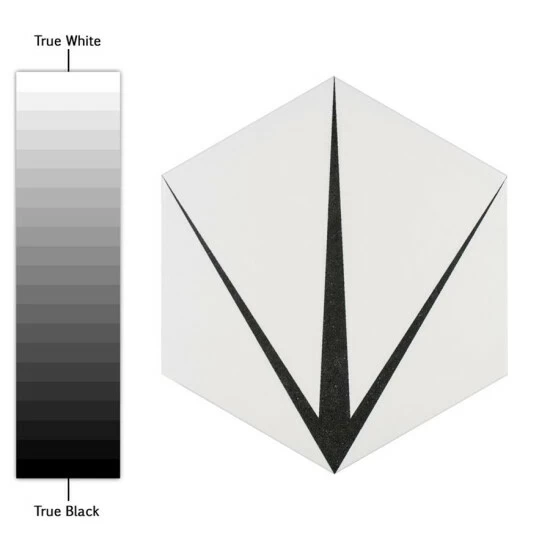 New π Merola Tile Trident Hex Blanco Encaustic 8.63" X 9.86" Porcelain Floor And Wall Tile 𧨠- Image 4