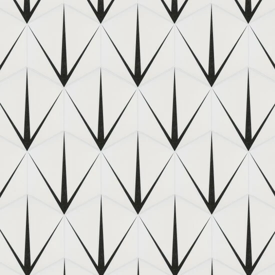 New π Merola Tile Trident Hex Blanco Encaustic 8.63" X 9.86" Porcelain Floor And Wall Tile 𧨠- Image 6