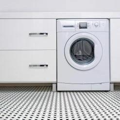 Flash Sale 🧨 Merola Tile Metro 🐶 Dog Bone Basketweave Matte White W/Glossy Black Dot 10" X 10" Porcelain Mosaic Tile - Case (10 Tiles) 🥰