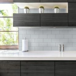 New ⭐ Merola Tile 3.88 X 7.75-Inch Project Matte Cloud Grey Ceramic Floor And Wall Tile 🛒