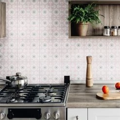 Wholesale 🎁 Merola Tile Daria Rose Encaustic 9.75" X 9.75" Porcelain Floor And Wall Tile 🤩