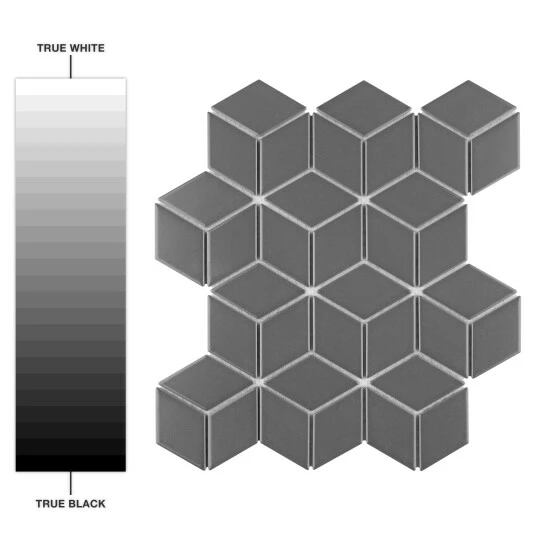 Best reviews of β¨ Merola Tile Metro Rhombus Matte Grey 10.5" X 12.13" Porcelain Mosaic Tile π₯ - Image 3