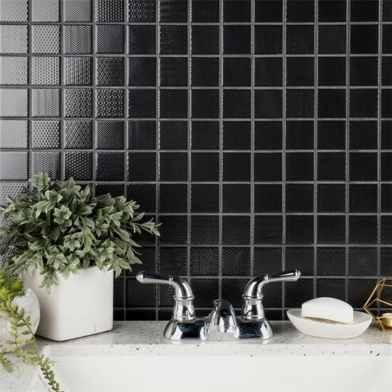 Hot Sale β Merola Tile Celadon Graphite 1.63" X 1.63" Porcelain Mosaic Tile π