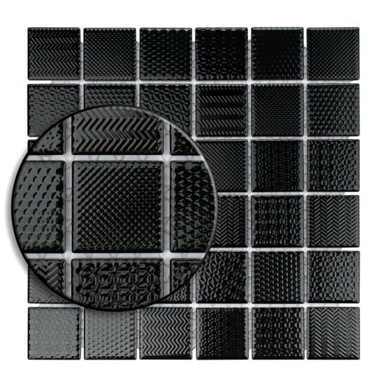 Hot Sale β Merola Tile Celadon Graphite 1.63" X 1.63" Porcelain Mosaic Tile π - Image 3