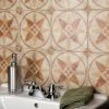 Flash Sale 🔥 Merola Tile Costa Arena Decor Starflower Encaustic 7.75" X 7.75" Ceramic Floor And Wall Tile ✔️