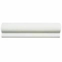 Deals ✨ Merola Tile Santorini Blanco 2" X 7.86" London Chair Rail Ceramic Wall Trim Tile - (1 Tile) 🌟