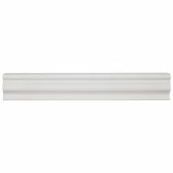 Deals 🔥 Merola Tile Chester Bianco 2" X 12" Chair Rail Ceramic Wall Trim Tile - (1 Tile) 😍