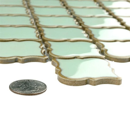 Budget π Merola Tile Hudson Tangier Light Green 12.38" X 12.5" Porcelain Mosaic Tile β€οΈ - Image 4