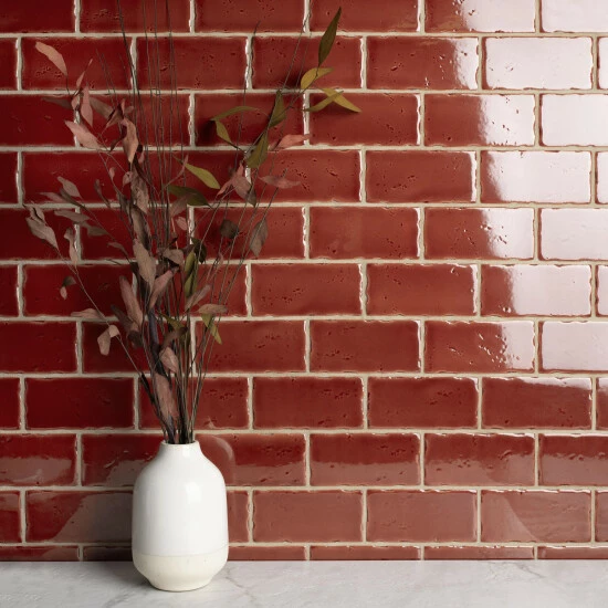 Best Sale π― Merola Tile Novecento Burdeos 2.5" X 5.13" Ceramic Subway Wall Tile π₯°