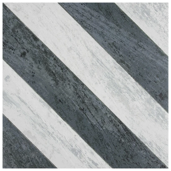 Discount π Merola Tile Cassis Sete Black 9-3/4 In. X 9-3/4 In. X 11mm Porcelain Floor And Wall Tile π - Image 2
