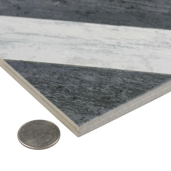 Discount π Merola Tile Cassis Sete Black 9-3/4 In. X 9-3/4 In. X 11mm Porcelain Floor And Wall Tile π - Image 4