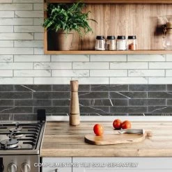 Best Sale π Merola Tile Tinos White 3.13" X 17.38" Porcelain Floor And Wall Tile π