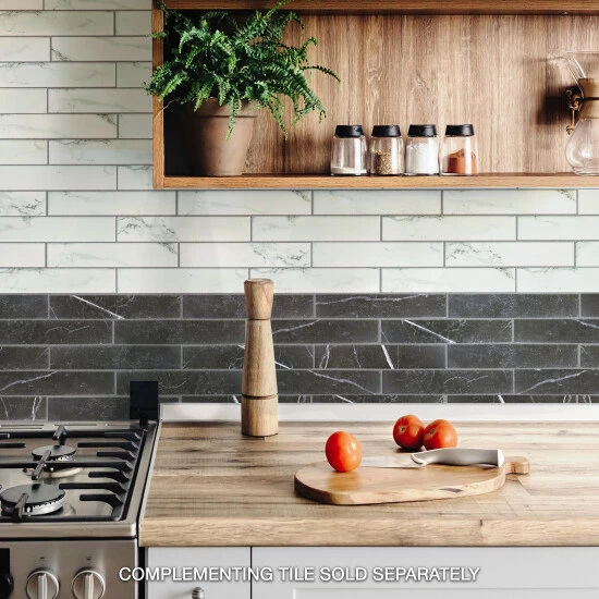 Best Sale π Merola Tile Tinos White 3.13" X 17.38" Porcelain Floor And Wall Tile π