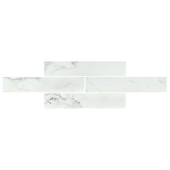 Best Sale π Merola Tile Tinos White 3.13" X 17.38" Porcelain Floor And Wall Tile π - Image 5