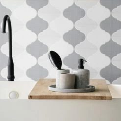 Cheapest ✨ Merola Tile Apreggio Rondo Provenzal Grey 6-1/4" X 12-3/4" Porcelain Floor And Wall Tile - Case (20 Tiles) - Case (20 Tiles) 🥰