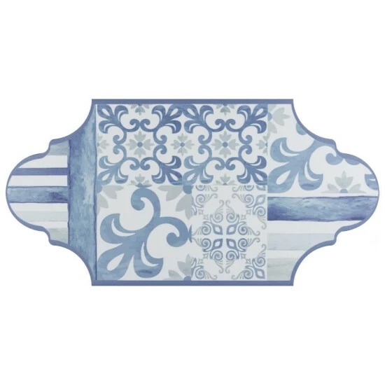 Brand new π Merola Tile Royal Garden Provenzal Blue 6-1/4" X 12-3/4" Porcelain Floor And Wall Tile - Case (20 Tiles) - Case (20 Tiles) β¨ - Image 2