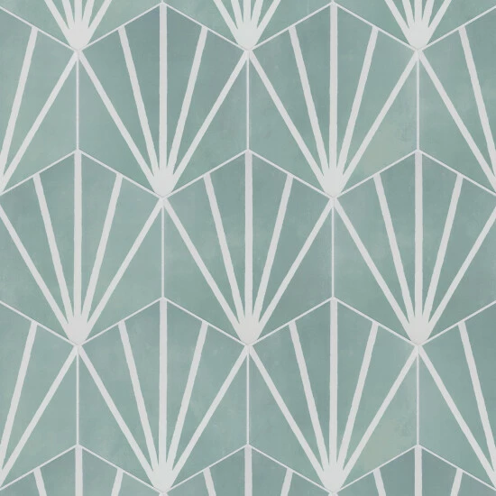 New π Merola Tile Horizon Dusk Hex Aquamarina 7-3/4" X 9" Ceramic Floor And Wall Tile π - Image 8