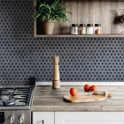 Buy ⭐ Merola Tile Hudson Hex 1" Storm Grey 13.25" X11.86" Porcelain Mosaic Tile ✨