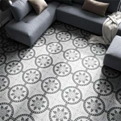 Cheapest ⭐ Merola Tile Duart Grey Encaustic 9.75" X 9.75" Porcelain Floor And Wall Tile 🤩