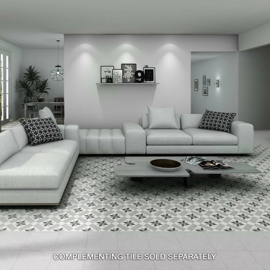 Hot Sale π Merola Tile Vintage Star Grey Encaustic 9.75" X 9.75" Porcelain Floor And Wall Tile π