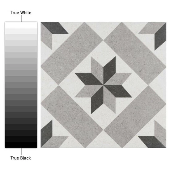 Hot Sale π Merola Tile Vintage Star Grey Encaustic 9.75" X 9.75" Porcelain Floor And Wall Tile π - Image 4