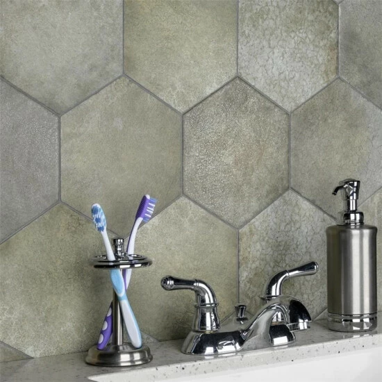 Cheap β Merola Tile Heritage Hex Jungle 7" X 8" Porcelain Floor And Wall Tile π₯ - Image 8