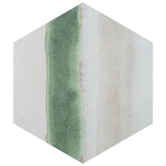 Best deal π Merola Tile Matter Hex Canvas Bone Green 7-7/8" X 9" Porcelain Floor And Wall Tile - Case (10 Tiles) - Case (10 Tiles) π― - Image 2