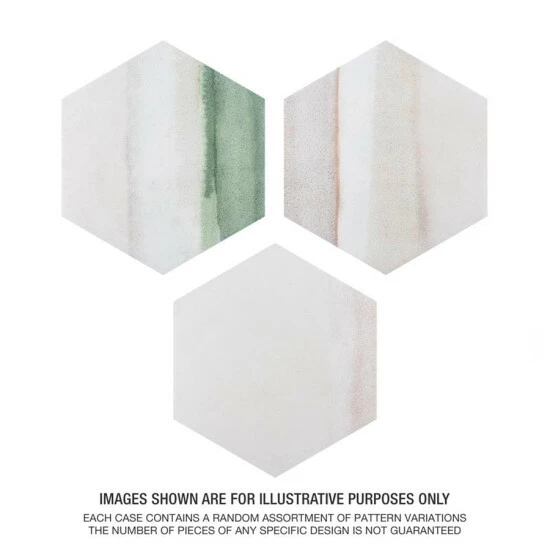 Best deal π Merola Tile Matter Hex Canvas Bone Green 7-7/8" X 9" Porcelain Floor And Wall Tile - Case (10 Tiles) - Case (10 Tiles) π― - Image 4