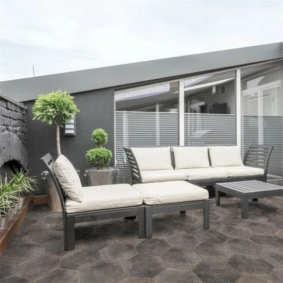 Outlet βοΈ Merola Tile D'Anticatto Hex Notte 11" X 12.63" Porcelain Floor And Wall Tile βοΈ