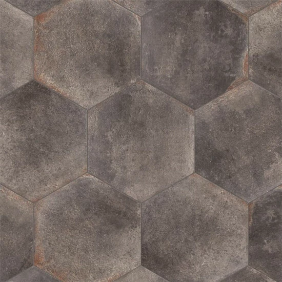 Outlet βοΈ Merola Tile D'Anticatto Hex Notte 11" X 12.63" Porcelain Floor And Wall Tile βοΈ - Image 8