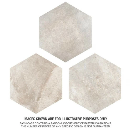 Deals β€οΈ Merola Tile Boston Ferro Hex Bianco 14.13" X 16.25" Porcelain Floor And Wall Tile 𧨠- Image 4