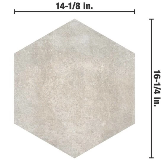 Deals β€οΈ Merola Tile Boston Ferro Hex Bianco 14.13" X 16.25" Porcelain Floor And Wall Tile 𧨠- Image 6