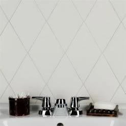 Wholesale 👍 Merola Tile Rhombus Smooth White 5.5" X 9.5" Porcelain Floor And Wall Tile 🔥