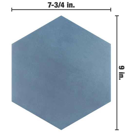 Budget βοΈ Merola Tile Horizon Hex Azul 7-3/4" X 9" Ceramic Floor And Wall Tile π - Image 5
