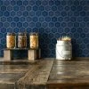 Flash Sale 🌟 Merola Tile Hudson Due 2" Hex Denim Blue 11.25" X 12.5" Porcelain Mosaic Tile 🎉