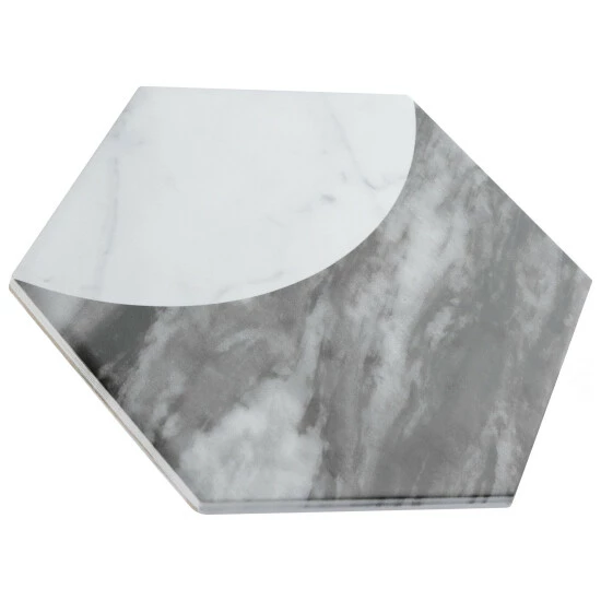 Best Pirce π Merola Tile Classico Bardiglio Hex Moon Carrara 7" X 8" Porcelain Floor And Wall Tile β€οΈ - Image 3